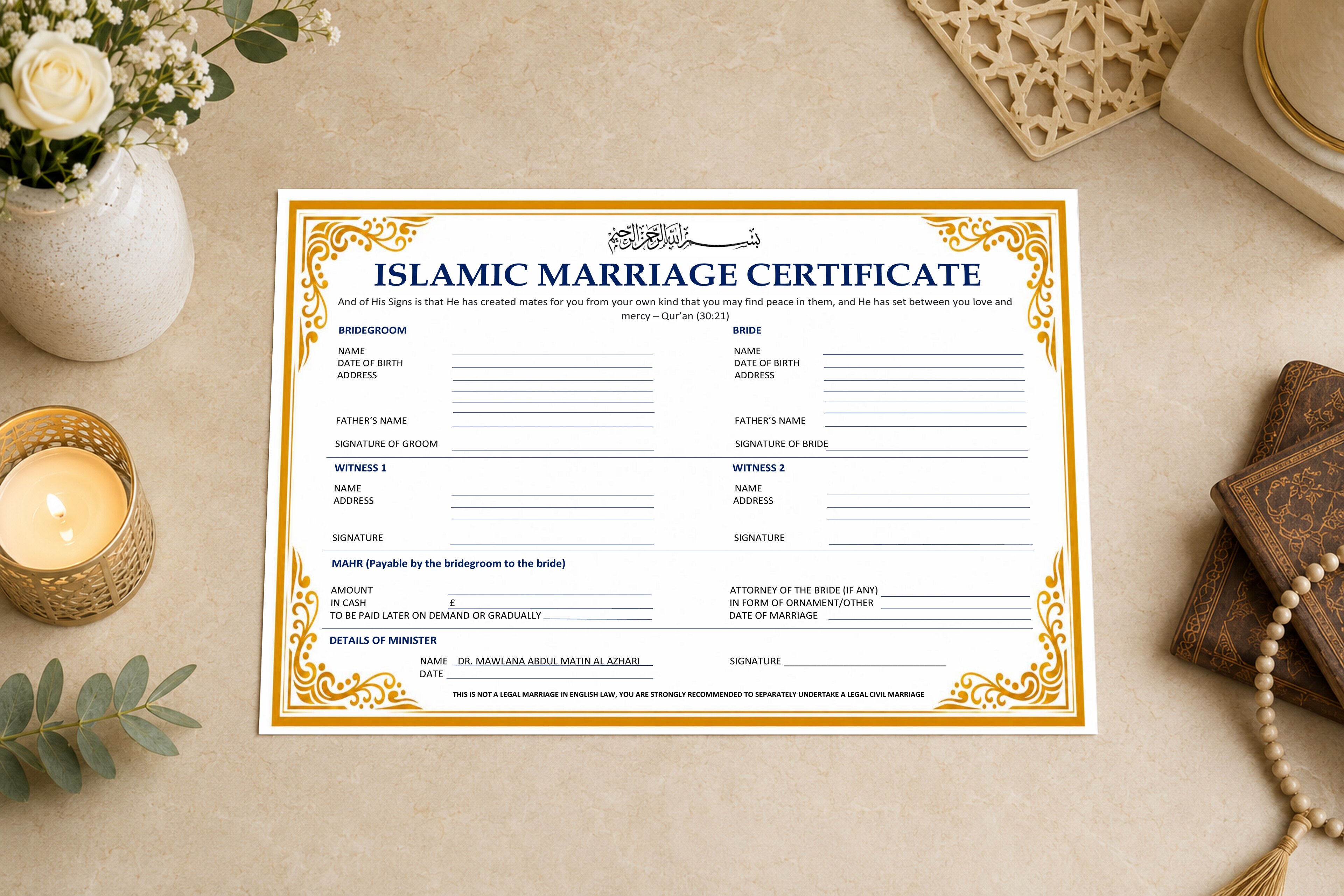 Standard Certificate
